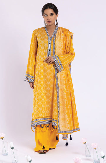 Orient OTL 22 035 U Yellow Summer Spring Lawn 2022 Online Shopping